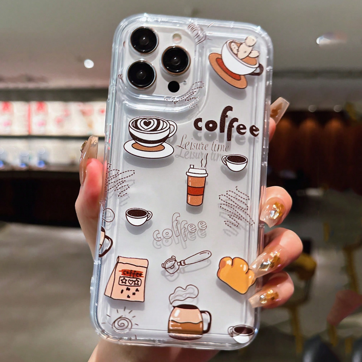 Coffee Tea Etc - Casing HP TPU Transparan Anti Jatuh