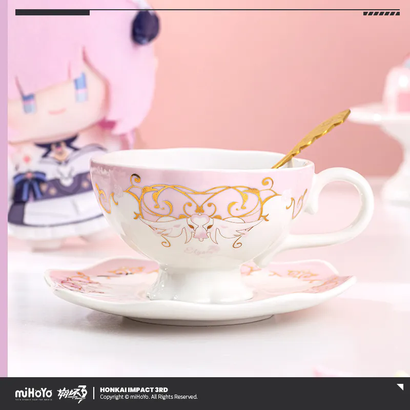 Coffee Tea Gift Set - [Asli] miHoYo Game Elysia Teacup Honkai