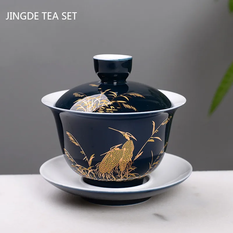 Coffee Tea Set Up - Perlengkapan Set Teh Cina Gaiwan Buatan