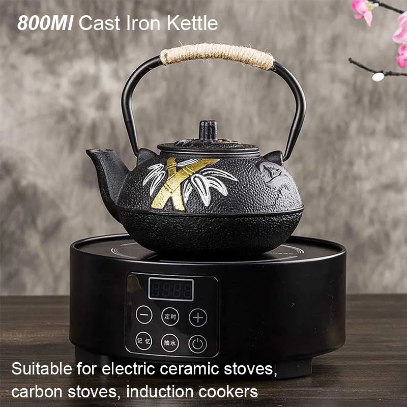 Cast Iron Teapot - Botol Air Besi Cor Teko Pembuatan