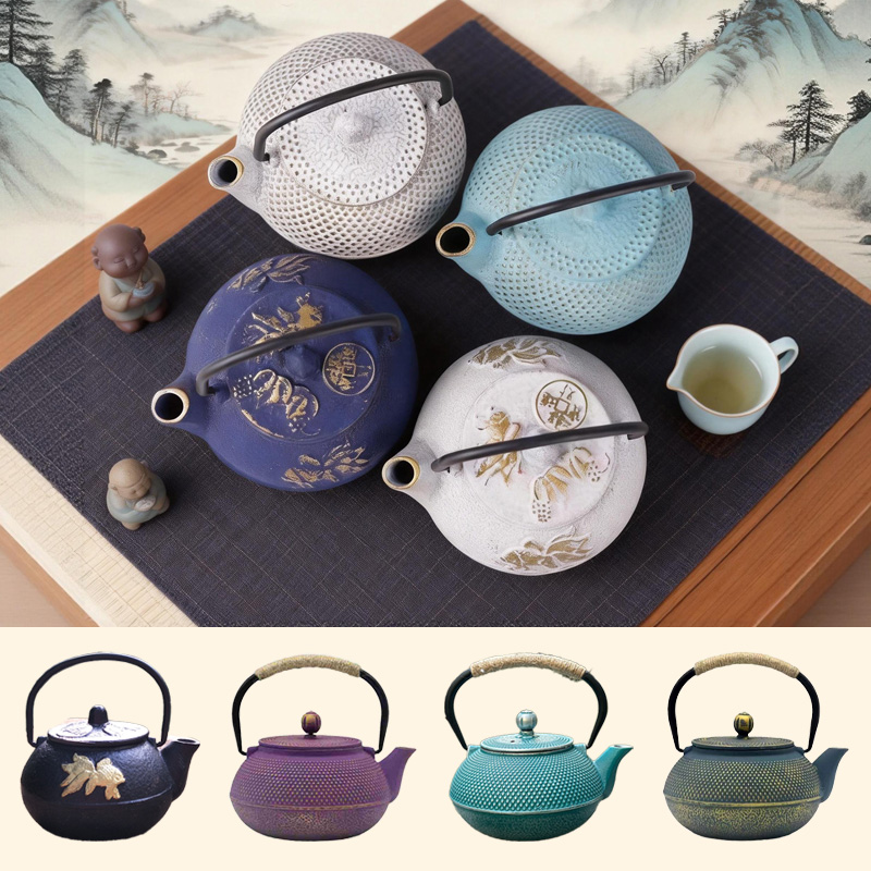 Cast Iron Teapot - Teko Teh Besi Cor Antik Perlengkapan