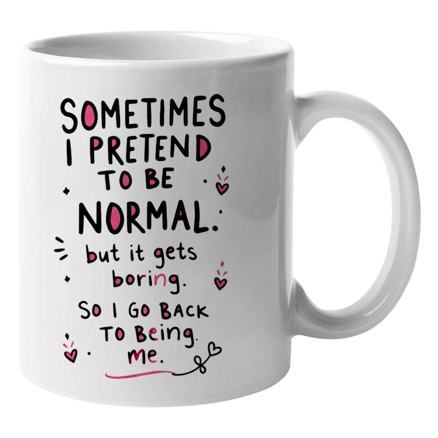 Coffee And Tea Quotes Funny - Terkadang Saya Berpura-pura Normal Tapi Itu