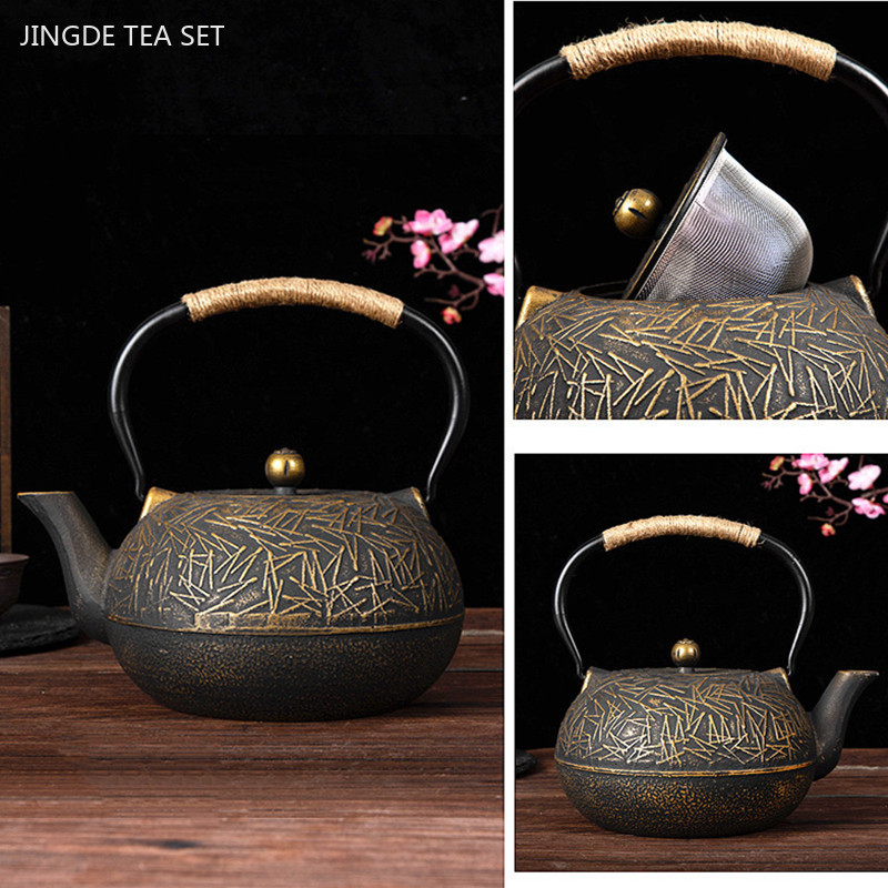Cast Iron Teapot - Teko teh besi cor 900ml, teko