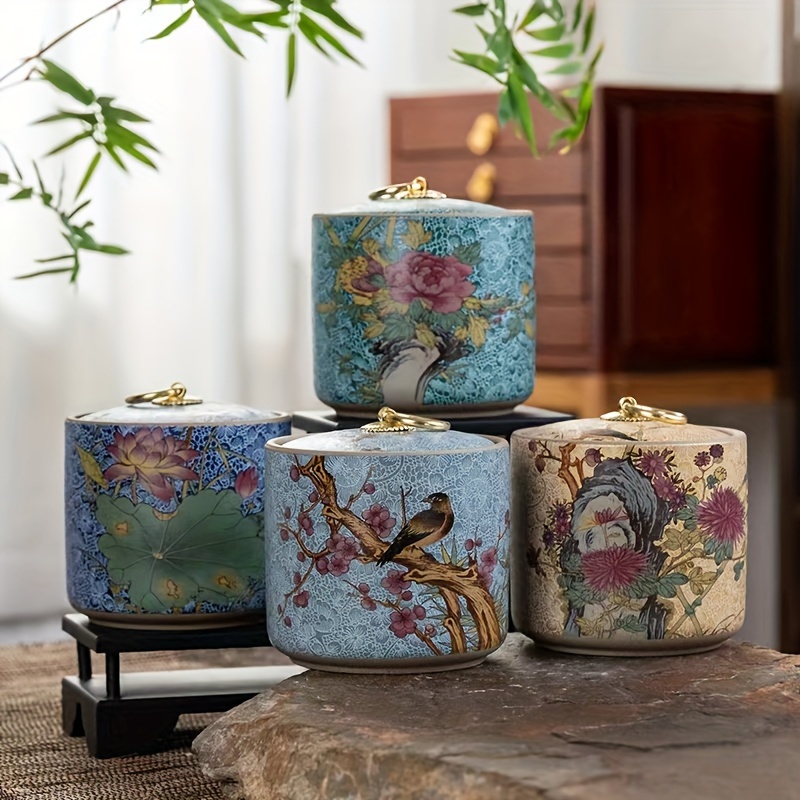 Coffee Tea Etc - Kaleng Teh Keramik Warna Enamel, Kaleng