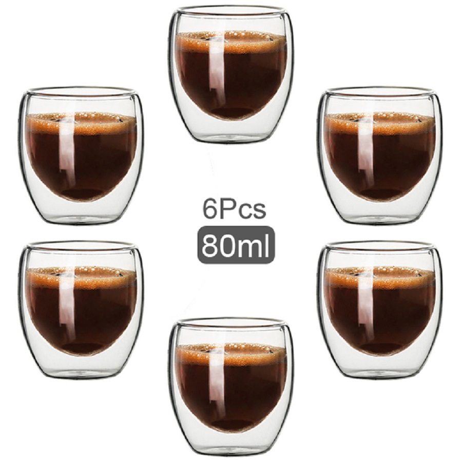 Double Wall Mug - Cangkir kopi kaca berdinding ganda cangkir