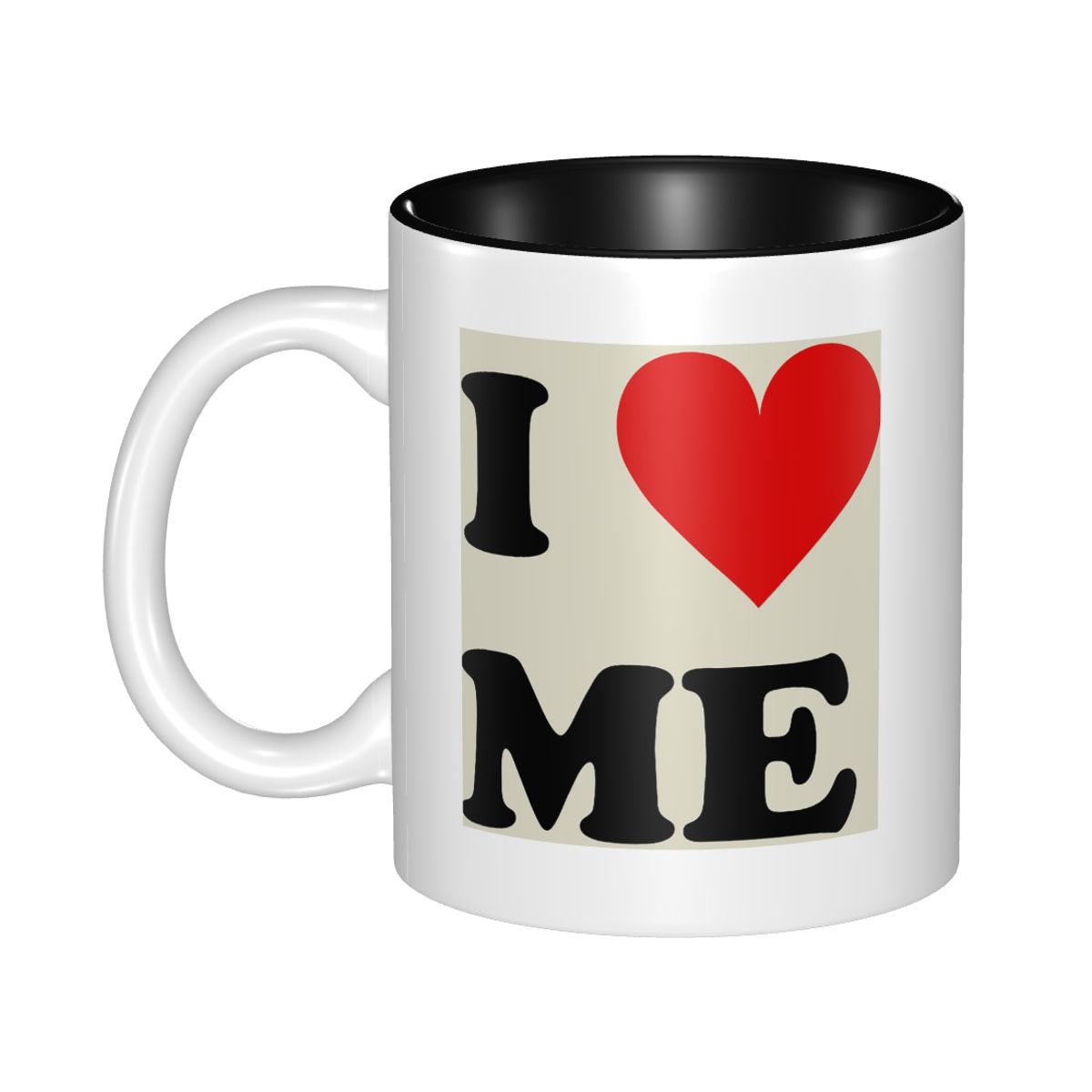 Coffee Tea You And Me - I Love Me Heart Mug Cangkir