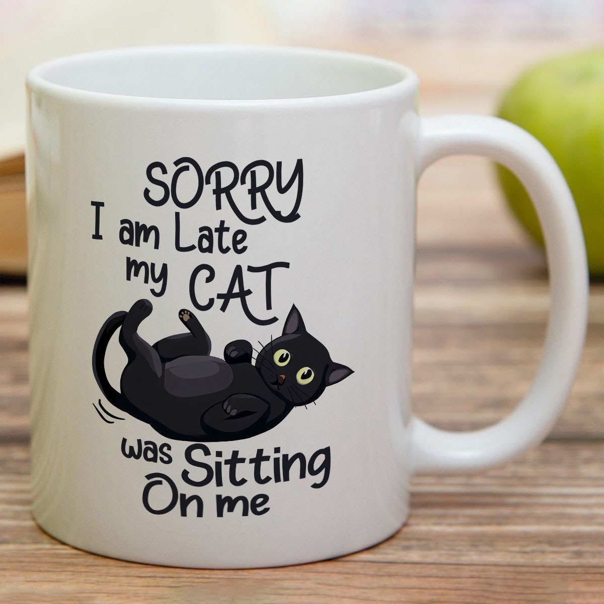 Coffee Tea You And Me - 1 Mug Keramik Berbentuk Kucing Lucu