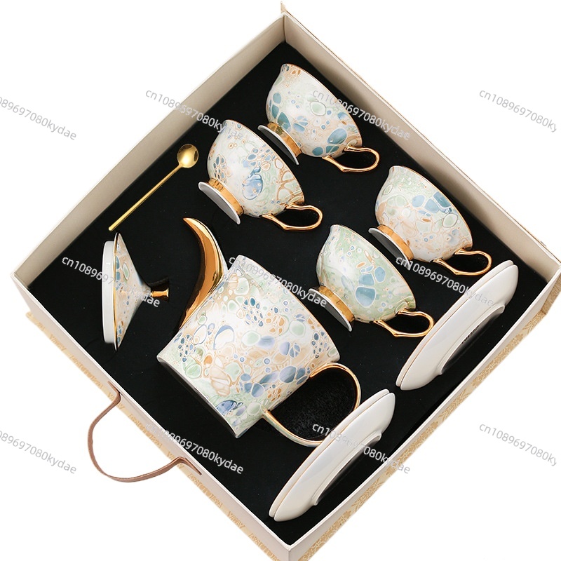 Coffee Tea Gift Set - Cangkir kopi keramik teko bunga cangkir
