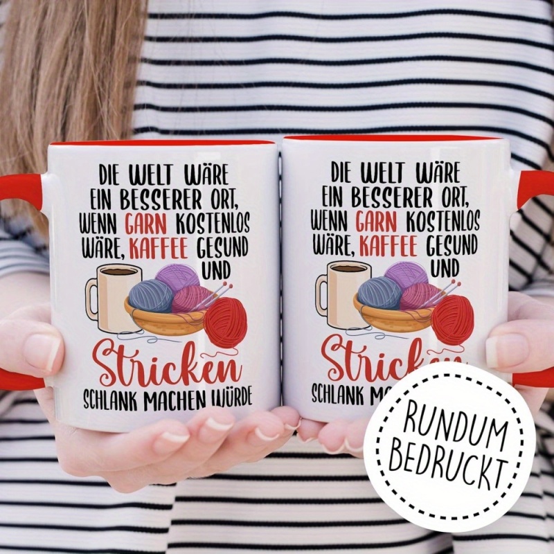 Coffee Tea You And Me - 1 Mug Rajut Lucu - 
