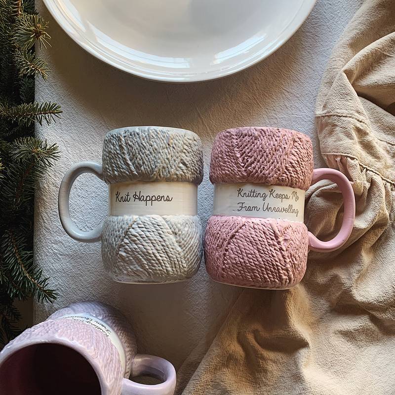 Best Tea Coffee - Cangkir Keramik Wol Warna-warni Kreatif Cangkir