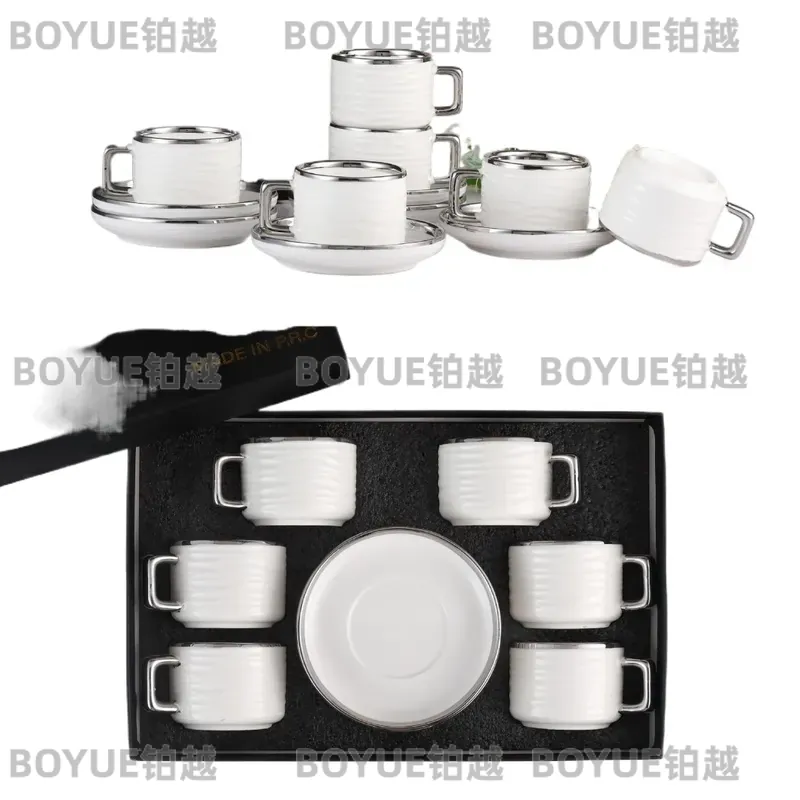 Coffee Tea Gift Set - Set Cangkir dan Piring Kopi Keramik