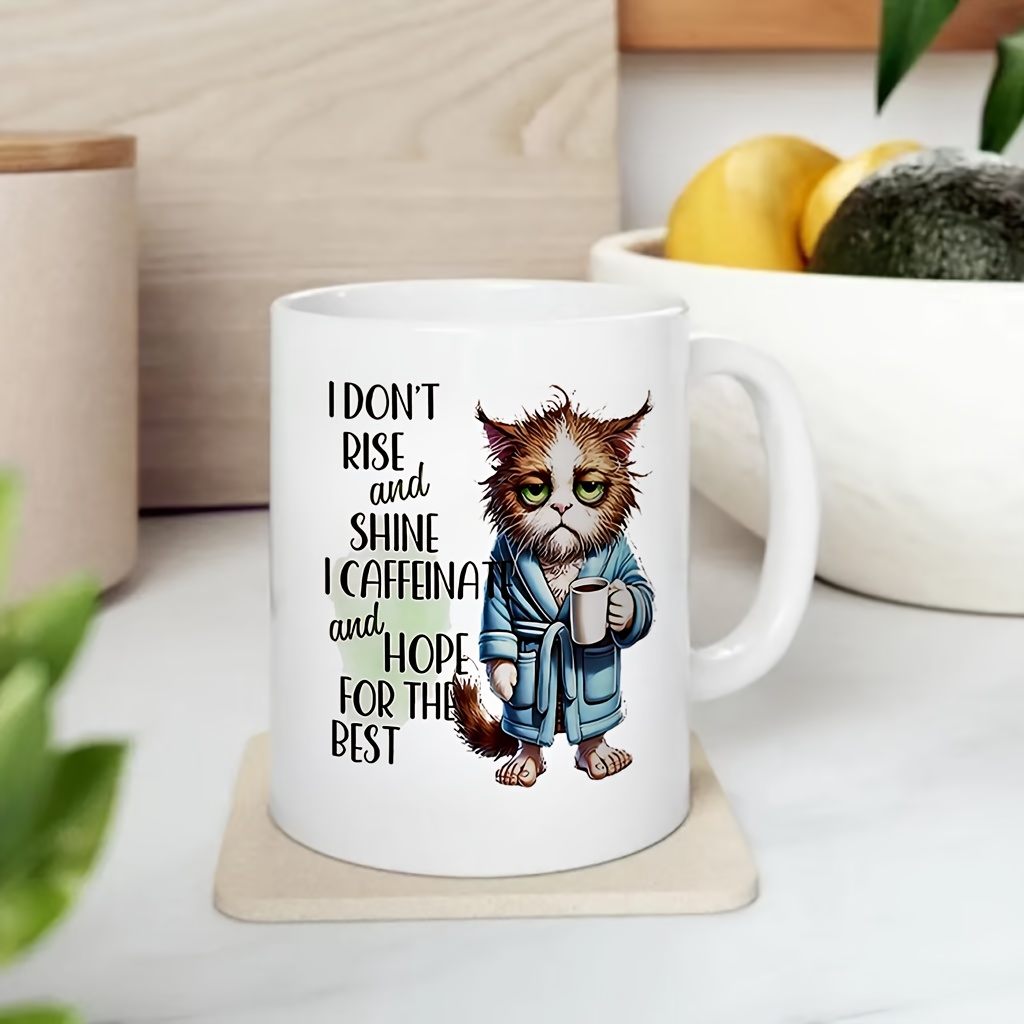 Coffee And Tea Quotes Funny - Mug Kucing Lucu dengan Kutipan 