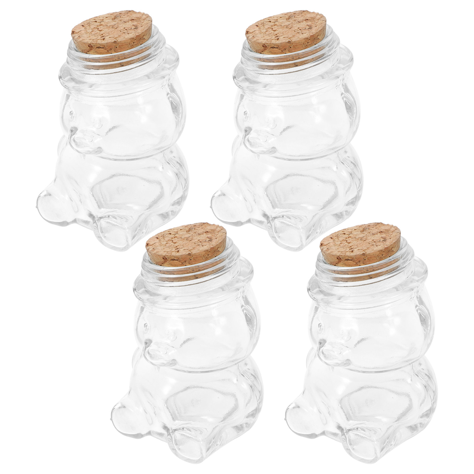Coffee Tea Containers - 4 Buah Set Toples Permen Kaca