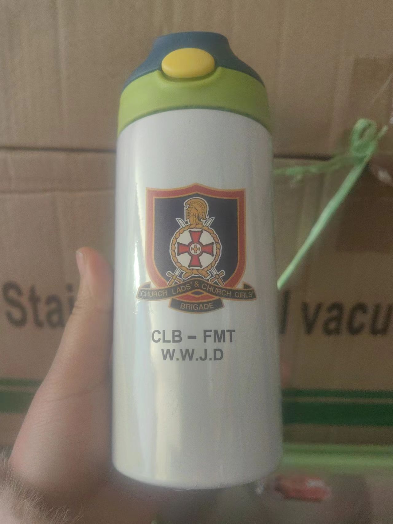 Double Wall Mug - Botol Minum Anak Custom LOGO Pictur12oz,
