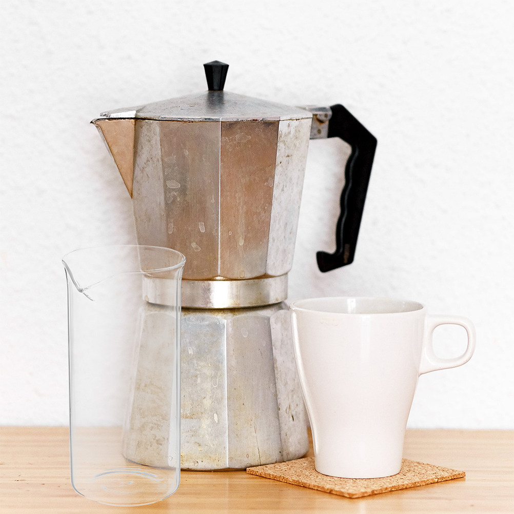 Coffee Tea Brew - Cangkir Kopi Kaca Transparan Pengganti, Tahan