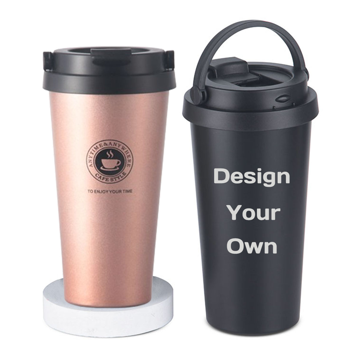 Double Wall Mug - Mug Kopi Perjalanan Terisolasi 16 oz,