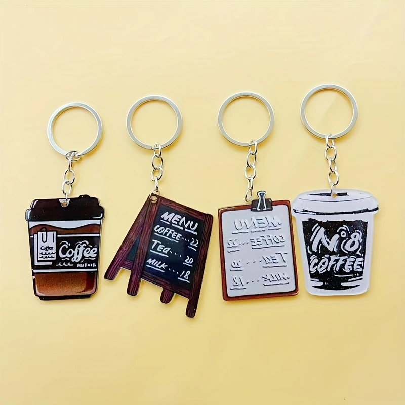 Coffee & Tea Phúc Long - 8 buah gantungan kunci cangkir kopi