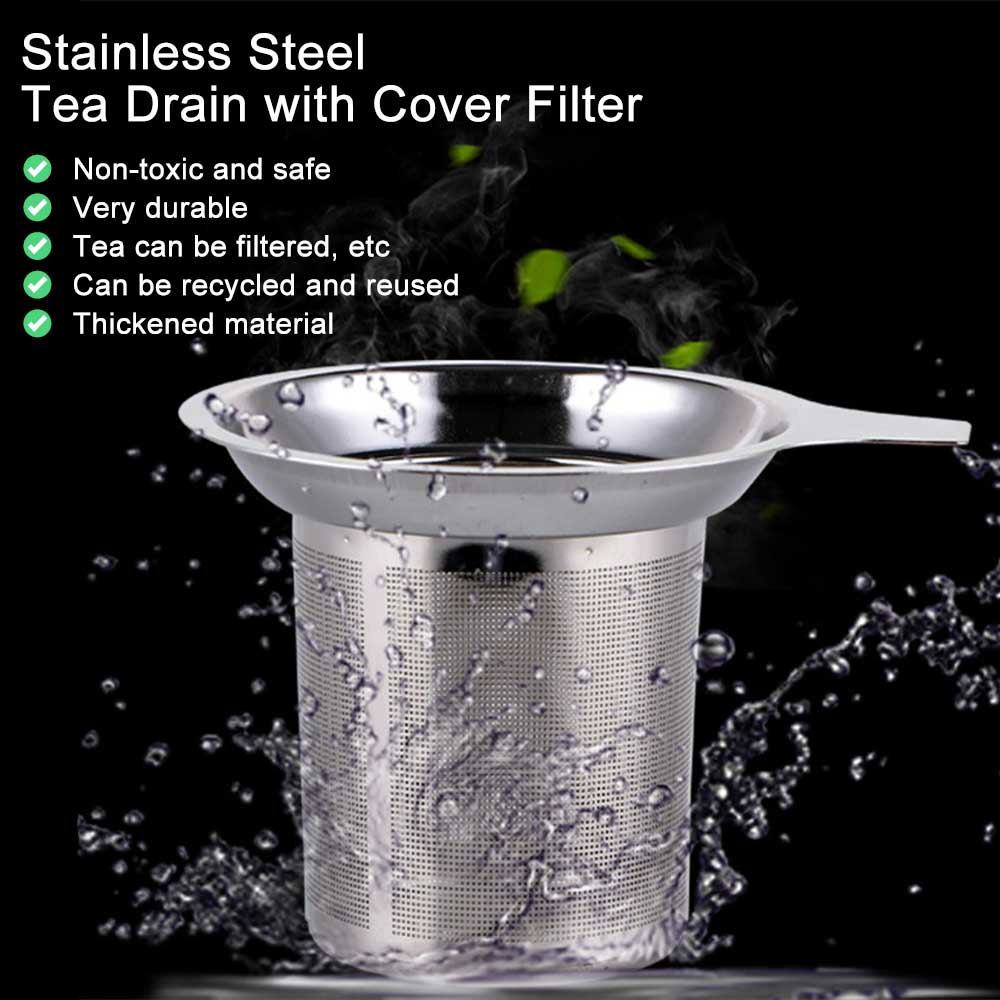 Coffee Tea Leaf - Saringan teh Stainless Steel, pegangan tunggal