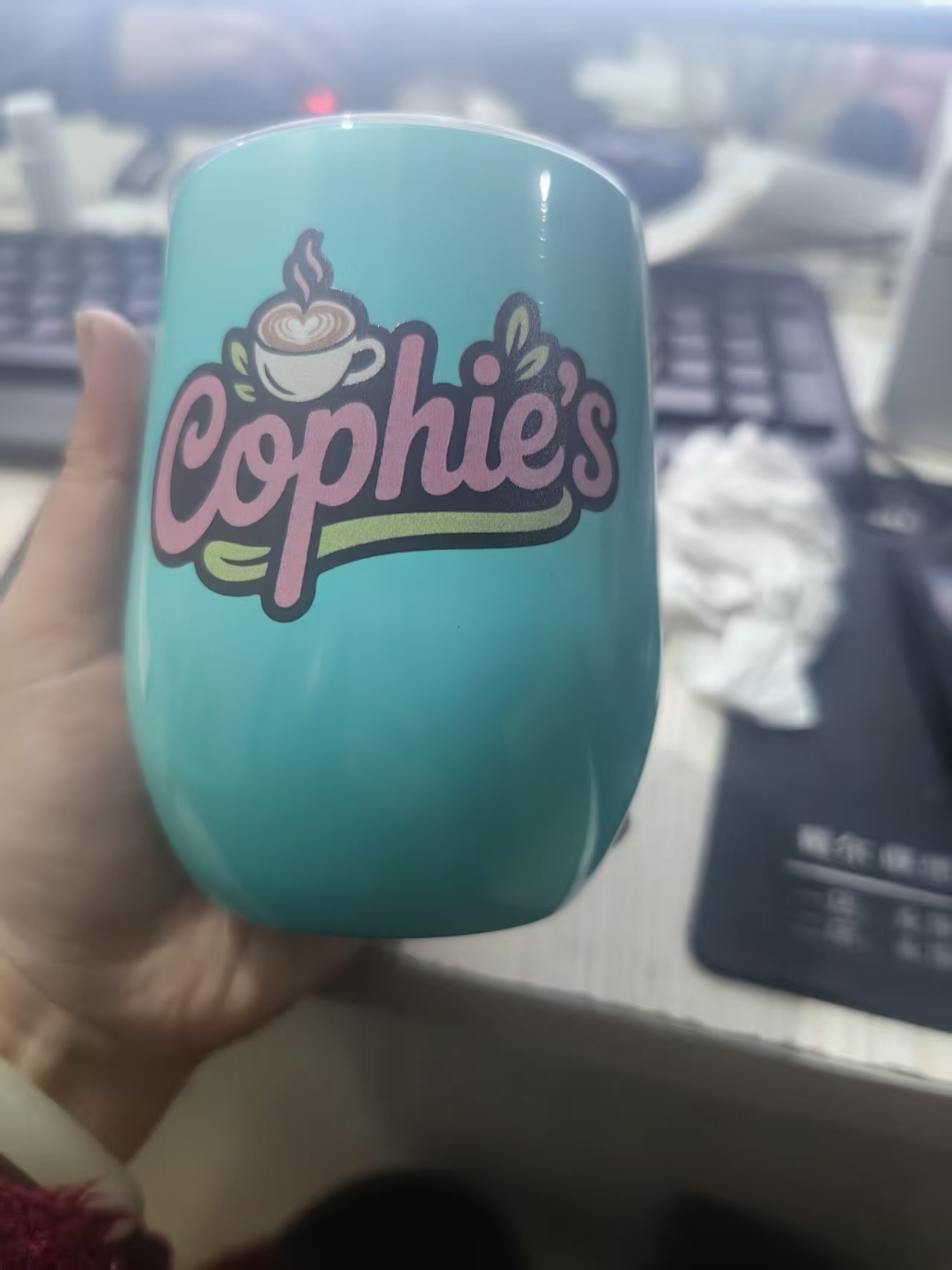 Coffee Tea Bottle - Mug Telur 12oz, Mug Kopi Travel,