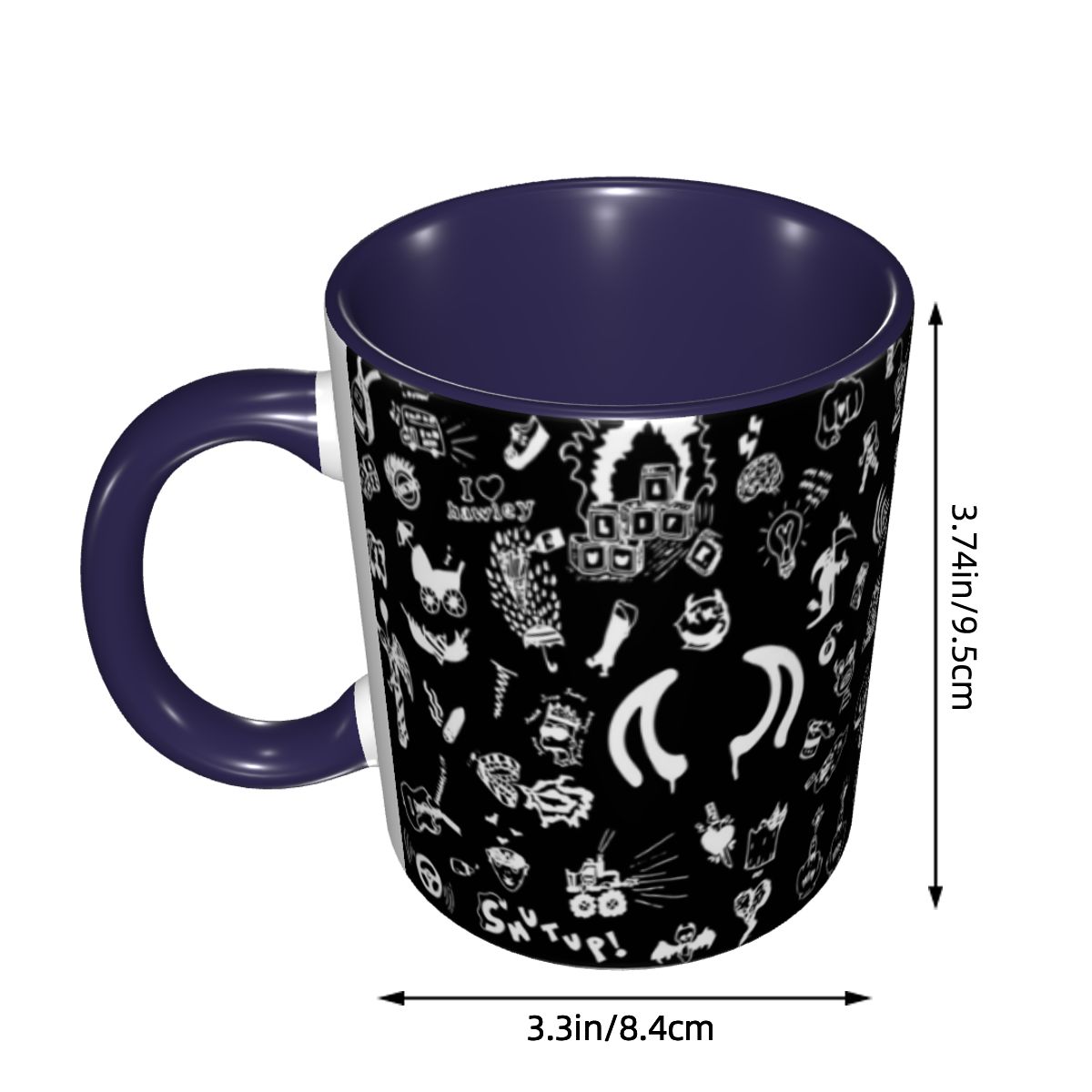 Mug Keramik Lucu dengan Gambar - Coffee Tea Drawing ulasan dan harga