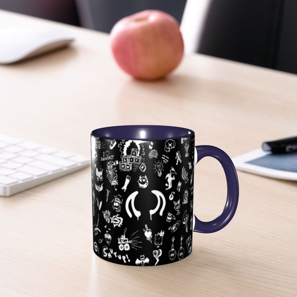 Mug Keramik Lucu dengan Gambar - Coffee Tea Drawing ulasan dan harga