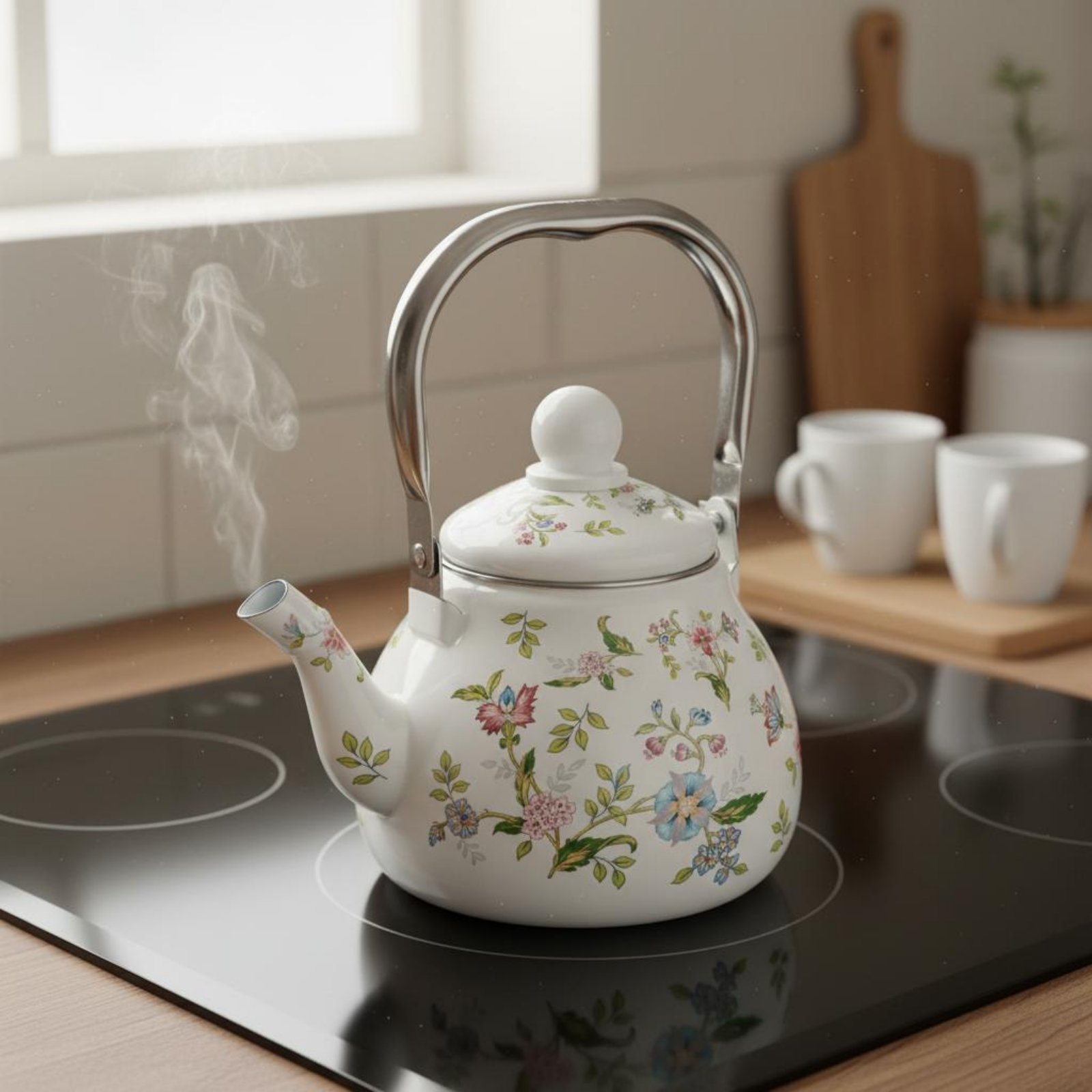 Teko Teh Enamel Aman untuk Kom - Cast Iron Teapot ulasan dan harga