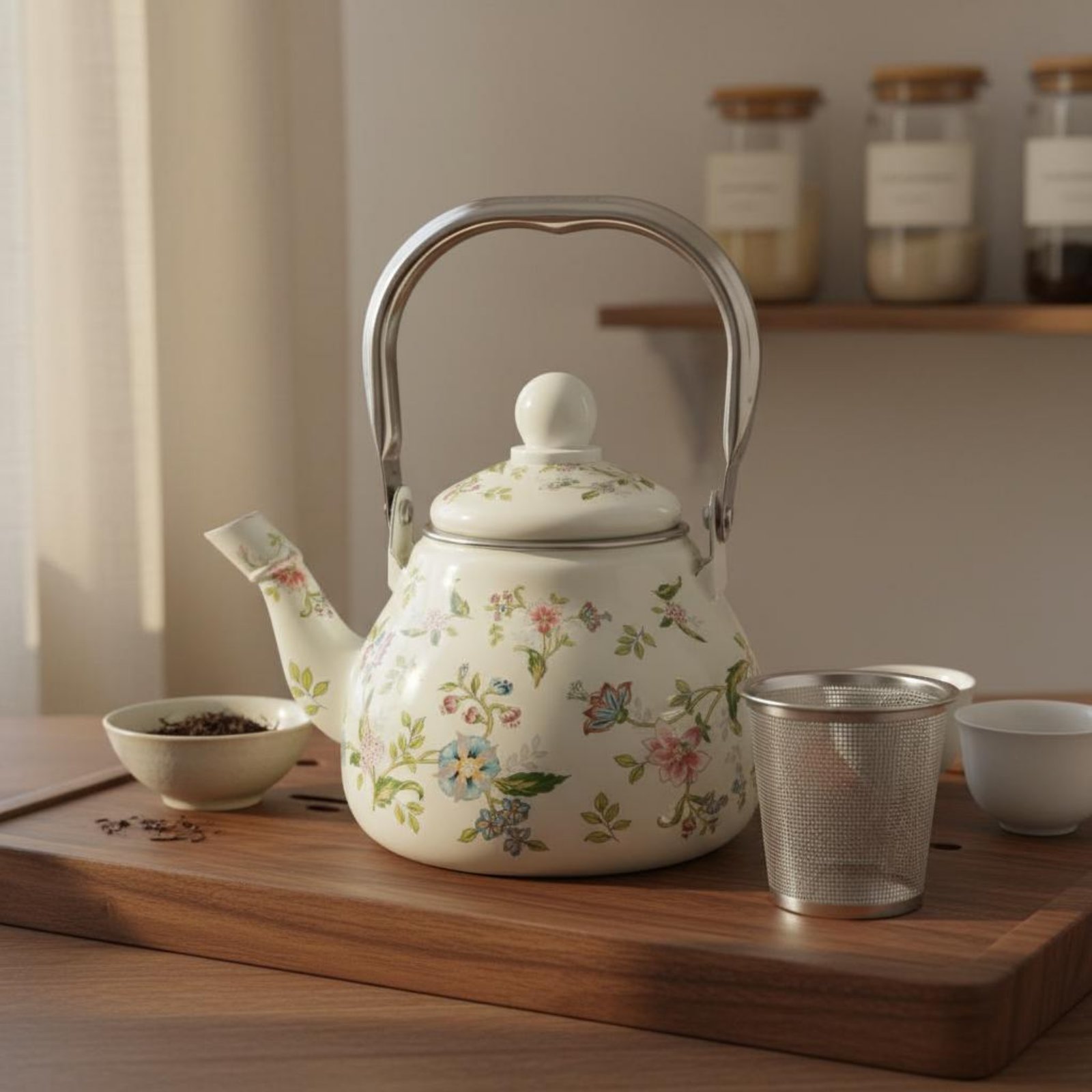 Teko Teh Enamel Aman untuk Kom - Cast Iron Teapot ulasan dan harga