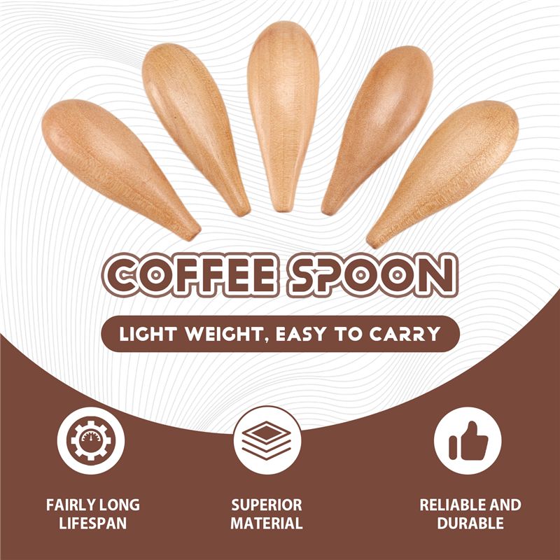 B69C 5 Buah Sendok Kayu Mini S - Coffee Tea Etc ulasan dan harga