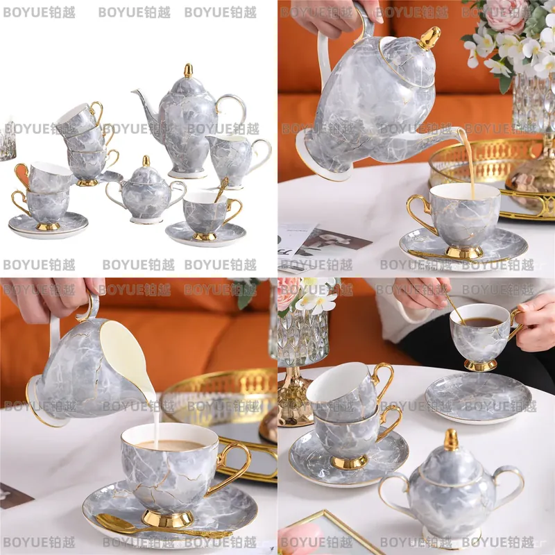 Set Cangkir Kopi dan Piring Bo - Coffee Tea Gift Set ulasan dan harga