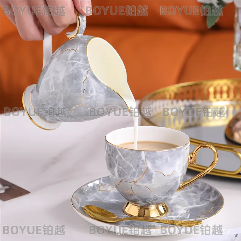 Set Cangkir Kopi dan Piring Bo - Coffee Tea Gift Set ulasan dan harga