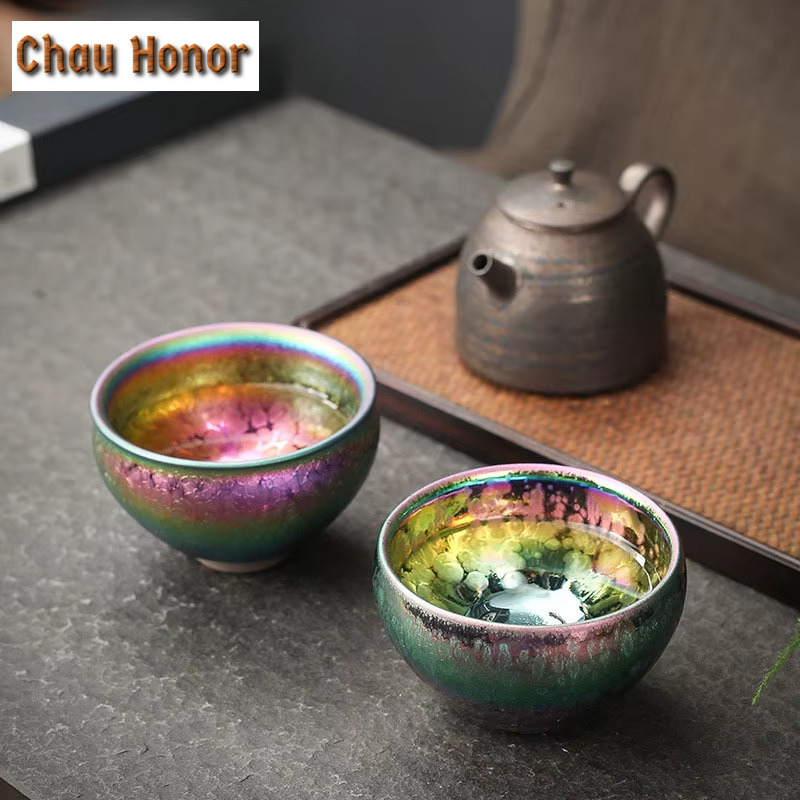 Butik Warna-warni Jianzhan Kil - Coffee Tea Set Up ulasan dan harga