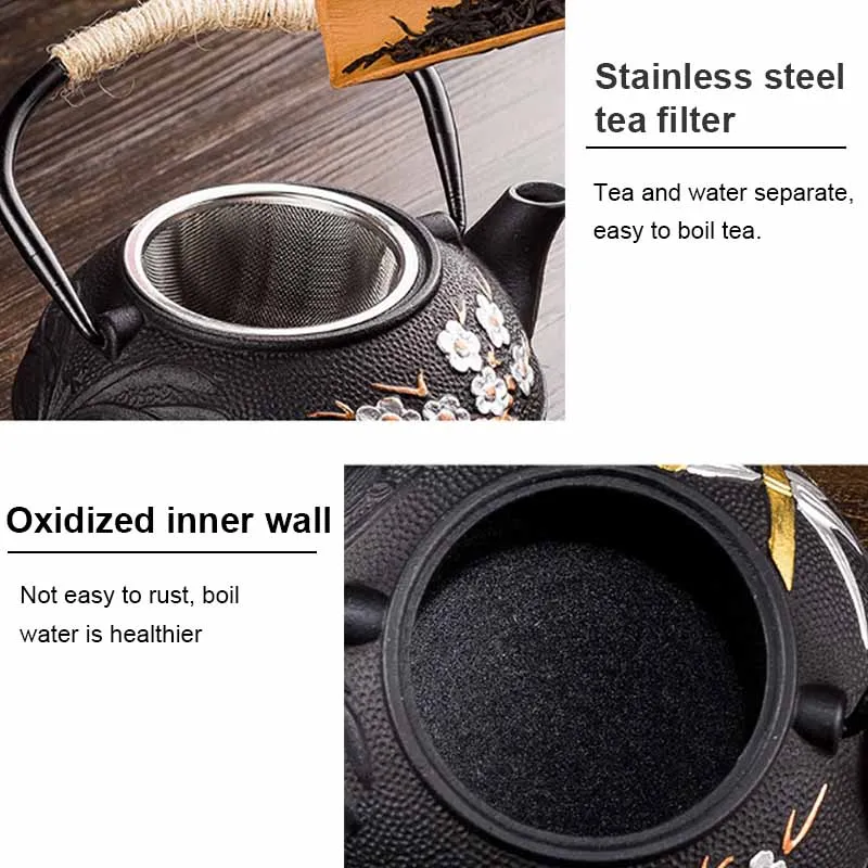 Botol Air Besi Cor Teko Pembua - Cast Iron Teapot ulasan dan harga