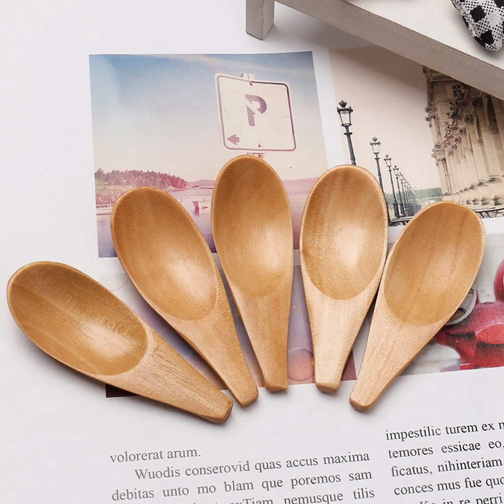 A04G-10 Buah Sendok Kayu Mini  - Coffee Tea Etc ulasan dan harga