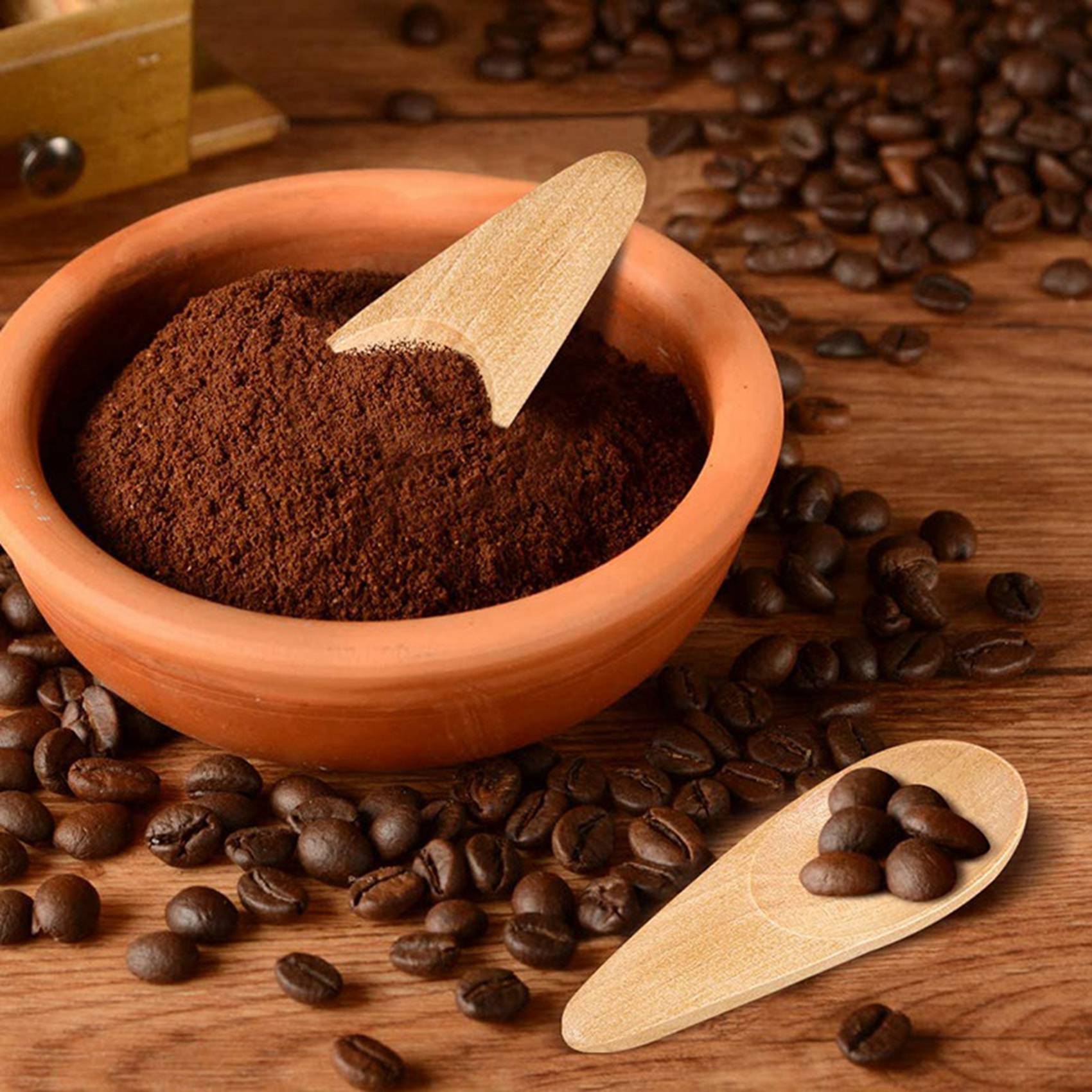 A04G-10 Buah Sendok Kayu Mini  - Coffee Tea Etc ulasan dan harga