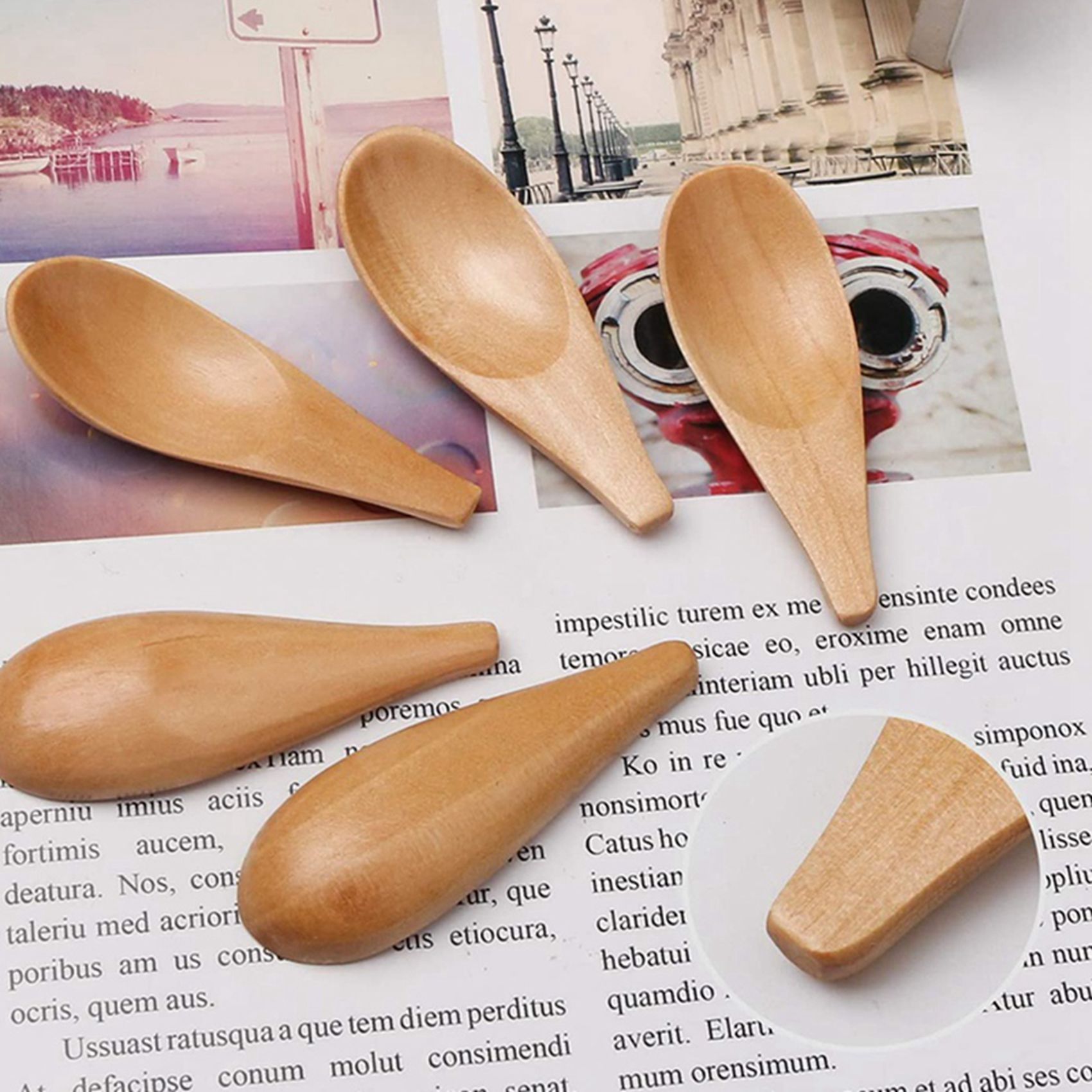 A04G-10 Buah Sendok Kayu Mini  - Coffee Tea Etc ulasan dan harga