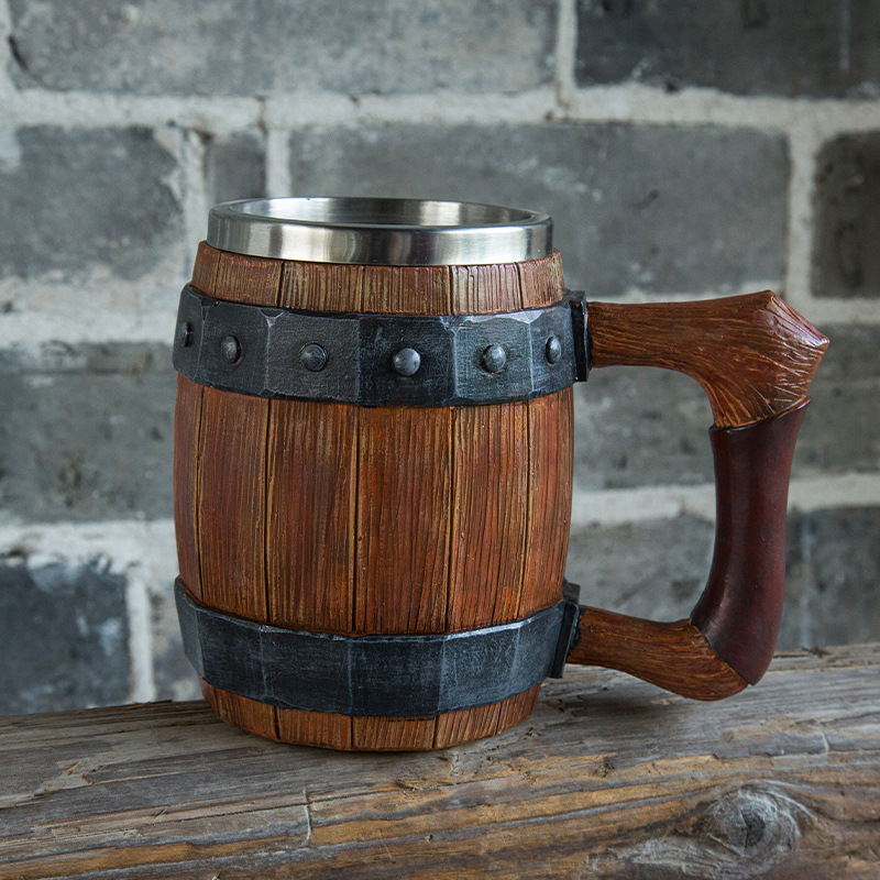 Mug Bir Retro Viking Resin 304 - Double Wall Mug ulasan dan harga