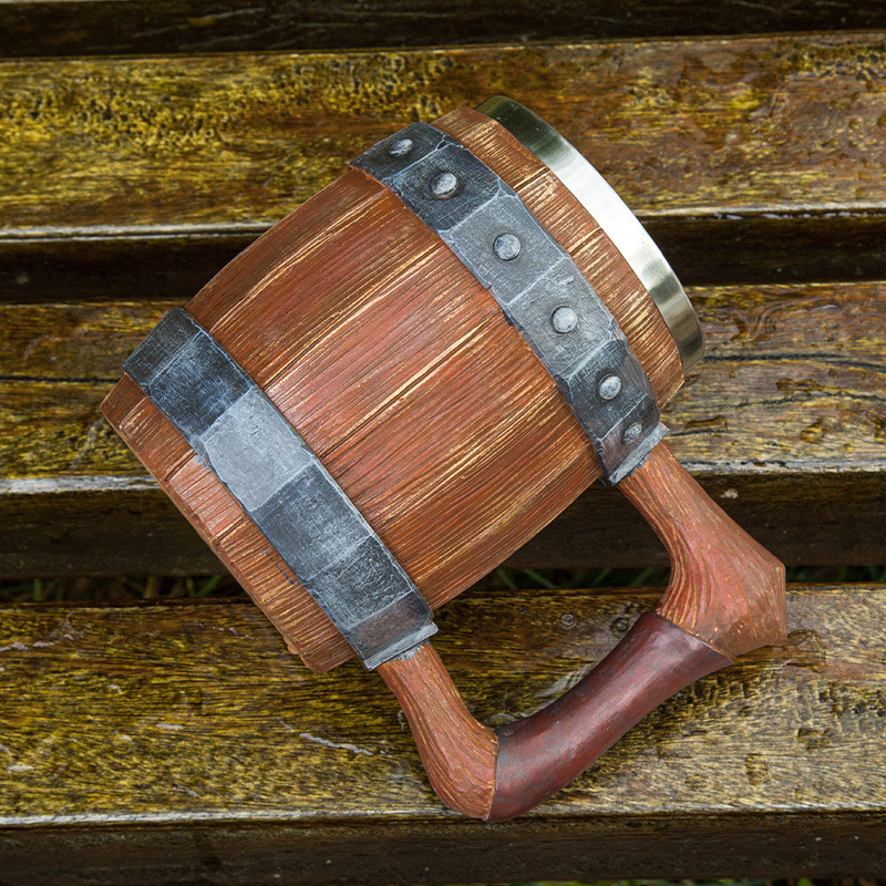Mug Bir Retro Viking Resin 304 - Double Wall Mug ulasan dan harga