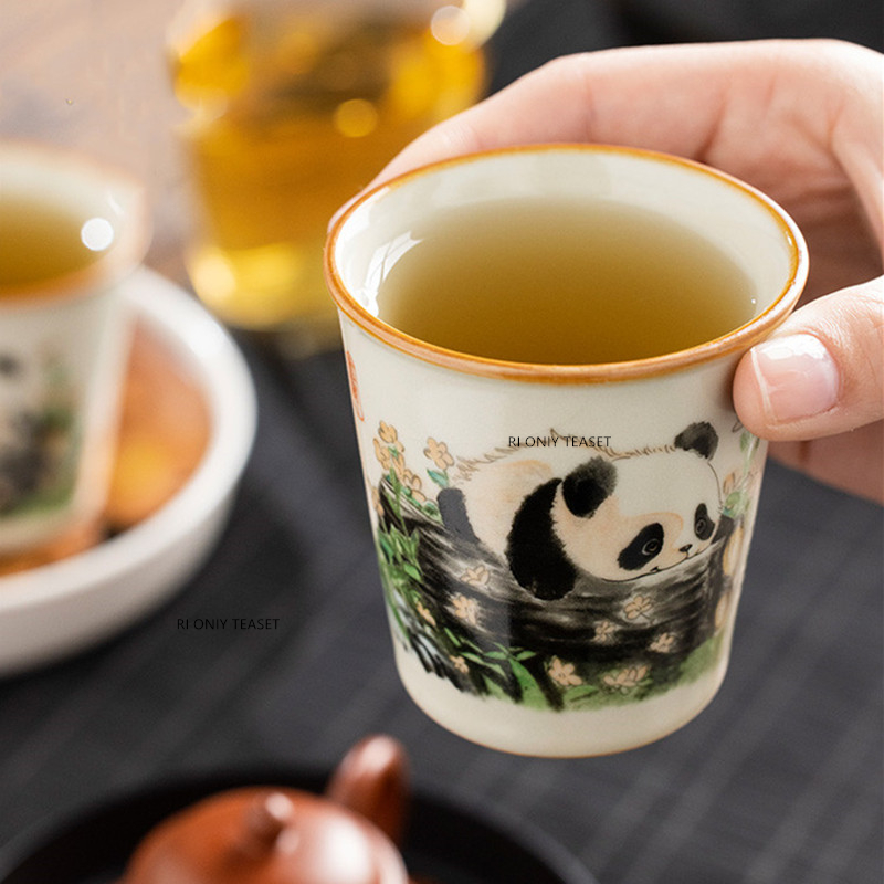 1 Buah Cangkir Teh Keramik Ru  - Coffee Tea Set Up ulasan dan harga