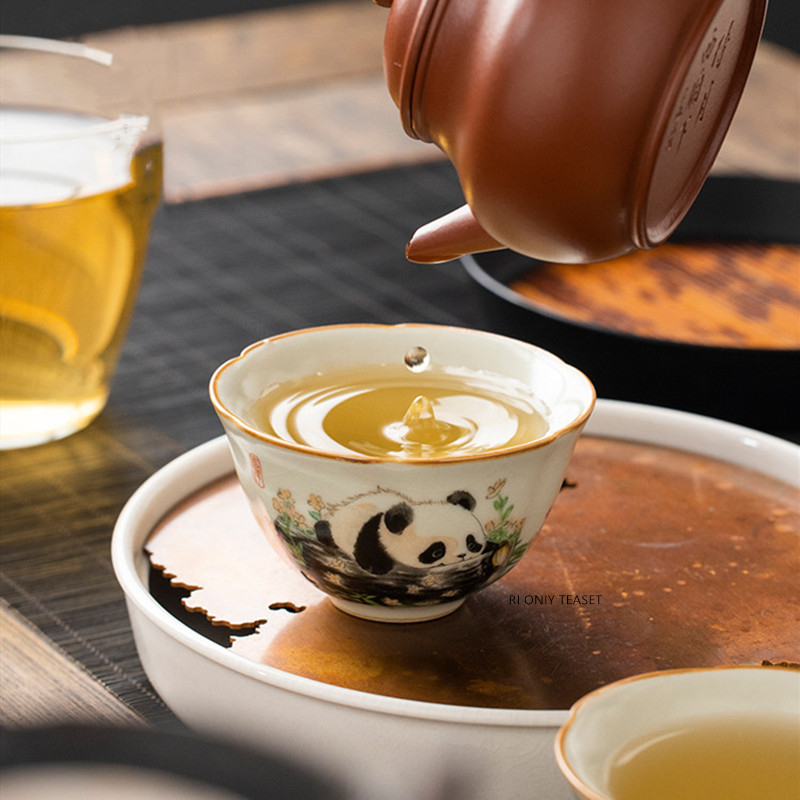 1 Buah Cangkir Teh Keramik Ru  - Coffee Tea Set Up ulasan dan harga