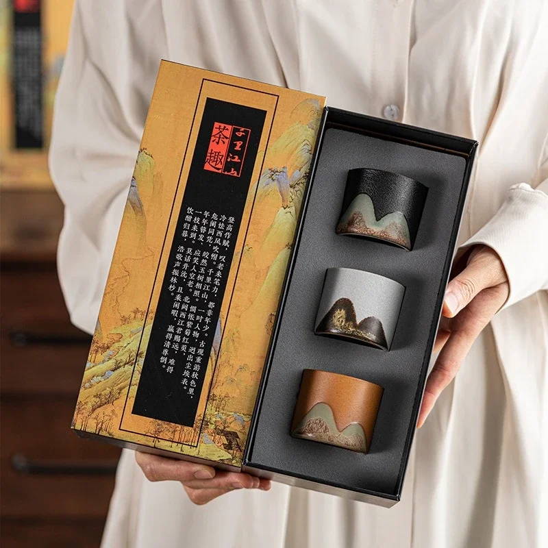 Kotak hadiah, cangkir teh kera - Coffee Tea Gift Set ulasan dan harga