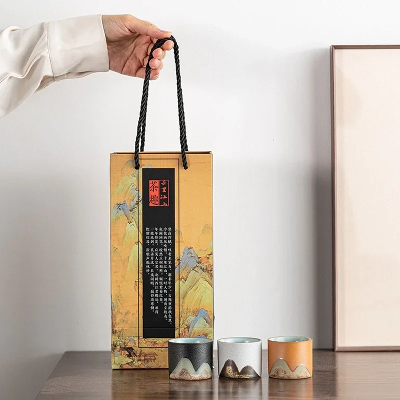 Kotak hadiah, cangkir teh kera - Coffee Tea Gift Set ulasan dan harga