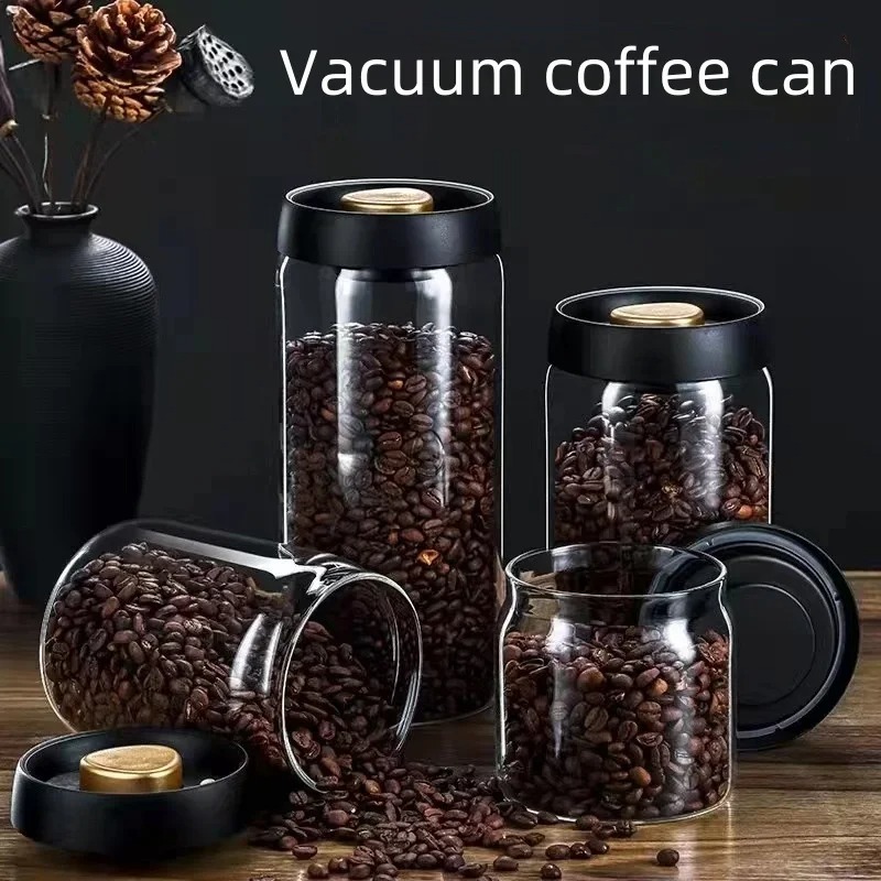 Stoples Kopi Vakum Manual Kaca - Coffee Tea Containers ulasan dan harga