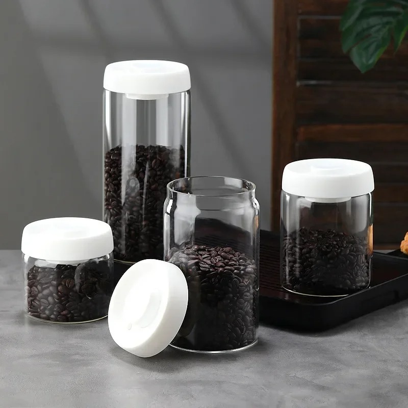 Stoples Kopi Vakum Manual Kaca - Coffee Tea Containers ulasan dan harga