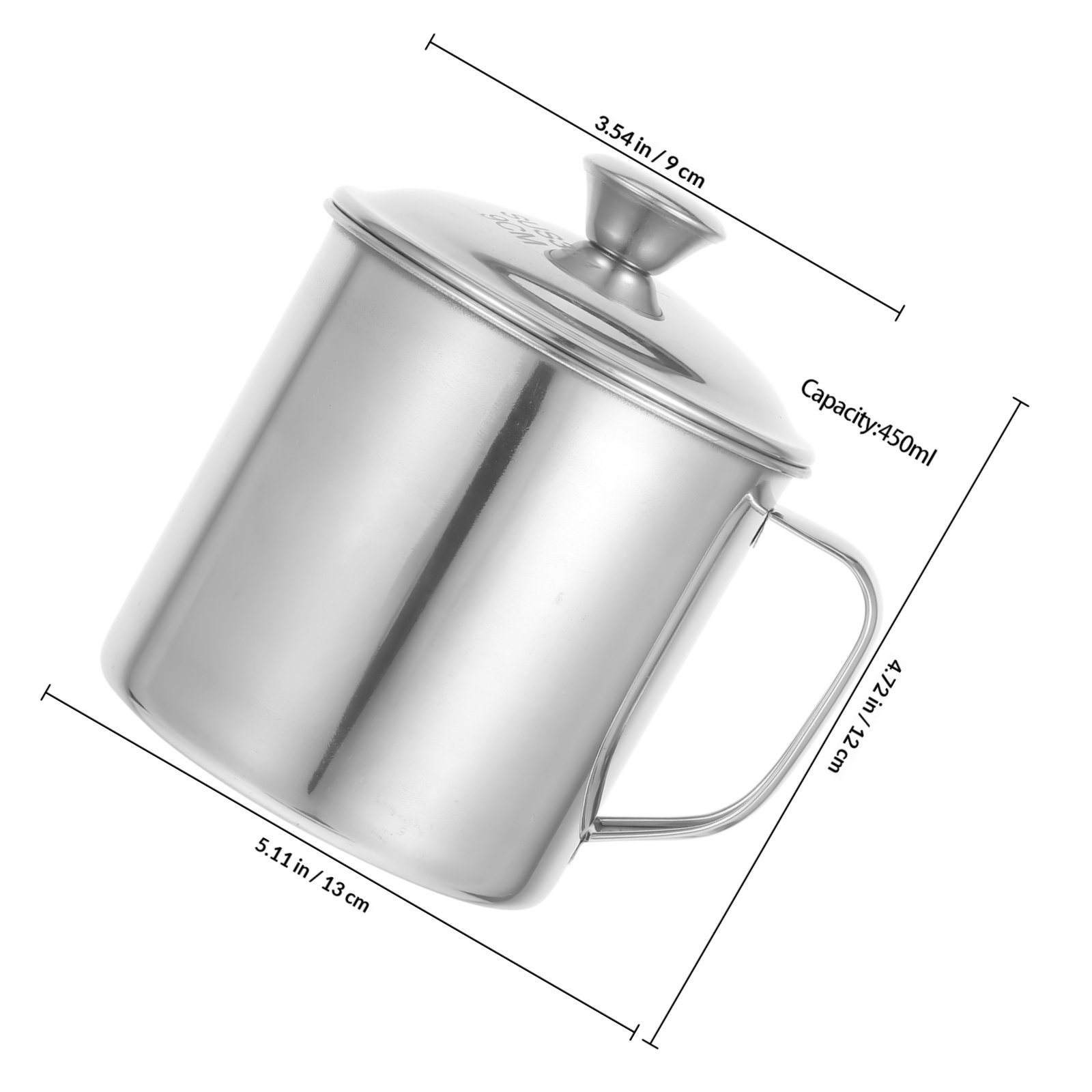 Cangkir Stainless Steel Berlap - Coffee Tea & Espresso Appliances ulasan dan harga