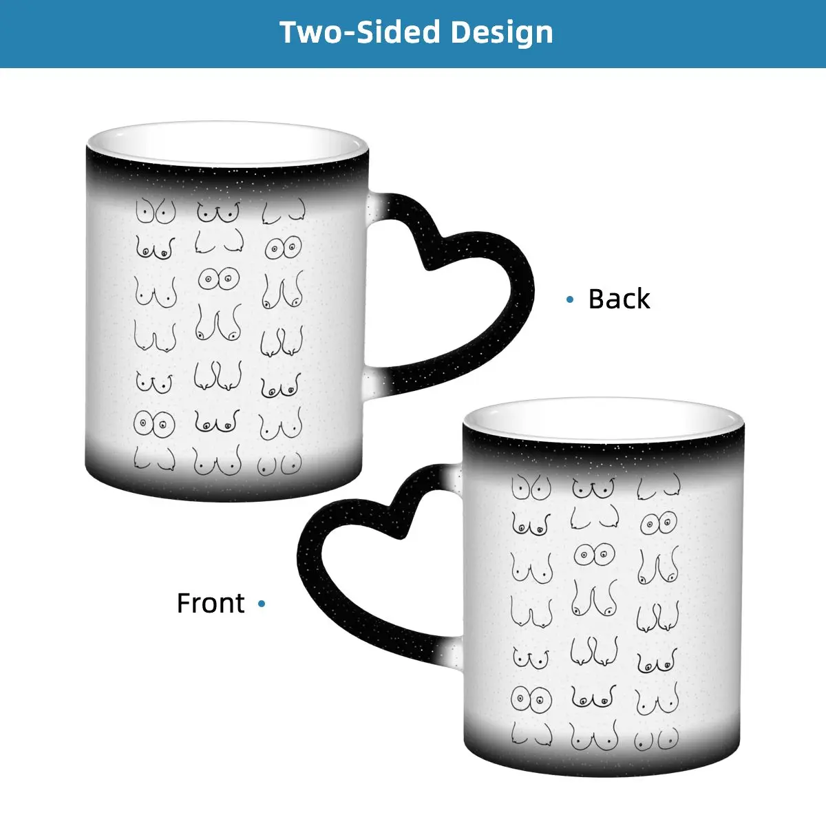 Mug Gambar Payudara Hitam Puti - Coffee Tea Drawing ulasan dan harga