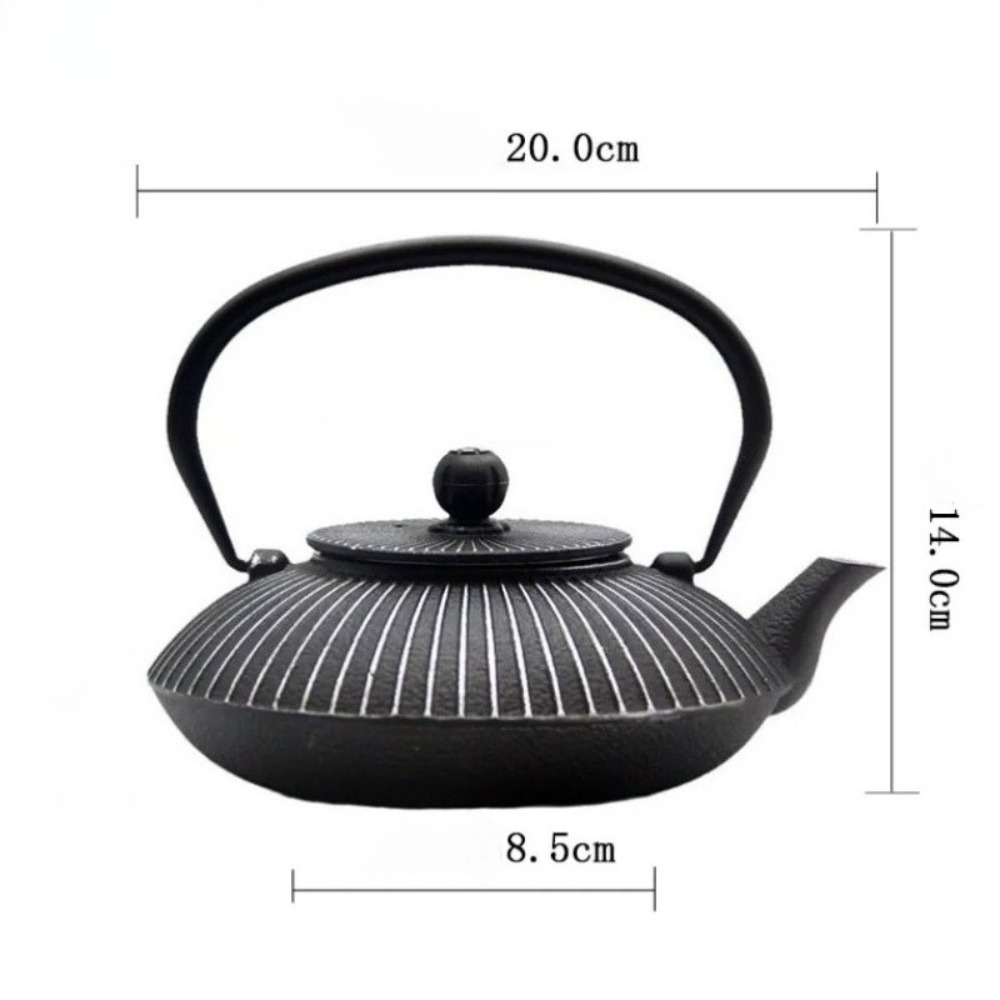 Teko Teh Besi Cor 800ml Bentuk - Cast Iron Teapot ulasan dan harga