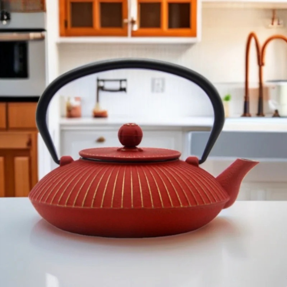 Teko Teh Besi Cor 800ml Bentuk - Cast Iron Teapot ulasan dan harga