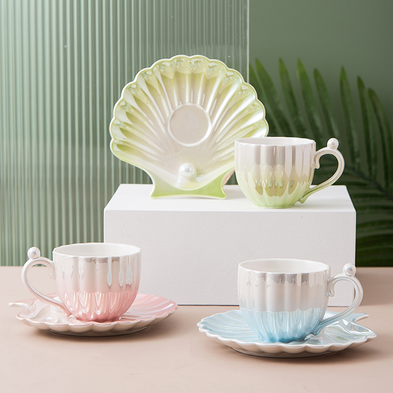 Mug Keramik Desain Kerang Muti - Best Tea Coffee ulasan dan harga