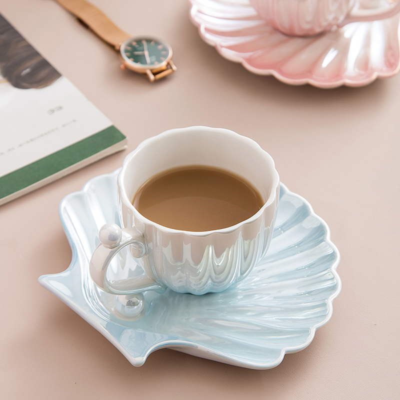 Mug Keramik Desain Kerang Muti - Best Tea Coffee ulasan dan harga