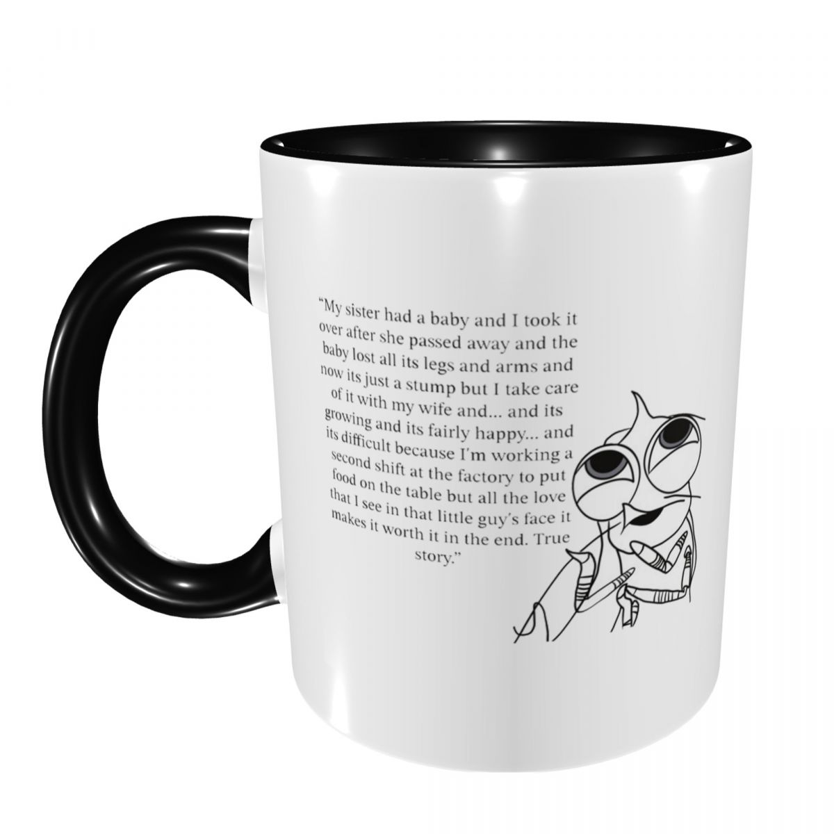 Mug Keramik Lucu Motif Ikan Hi - Coffee And Tea Quotes Funny ulasan dan harga